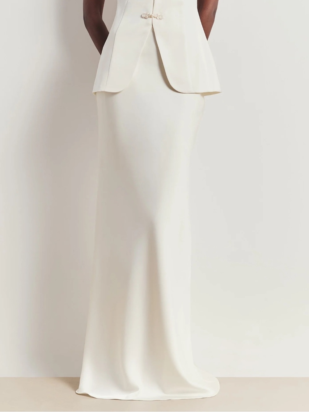 BOA. SATIN BIAS CUT MAXI SKIRT XL